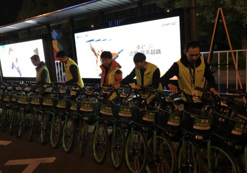 绿色身影保障南马 享骑践行电单车公益  